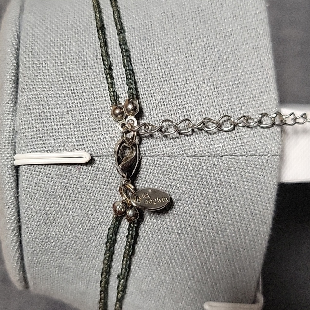 Double Stranded Colored Necklace - Picture 2 of 5